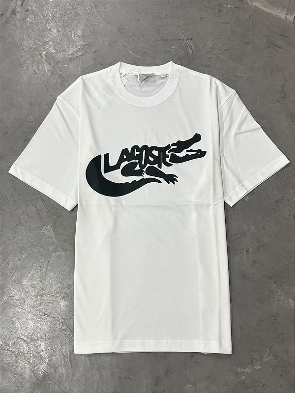 Camiseta Lacoste Legends Branca (Logo Verde)