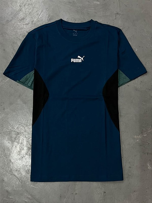 CAMISETA  PUMA COLORBLOCK VERDE