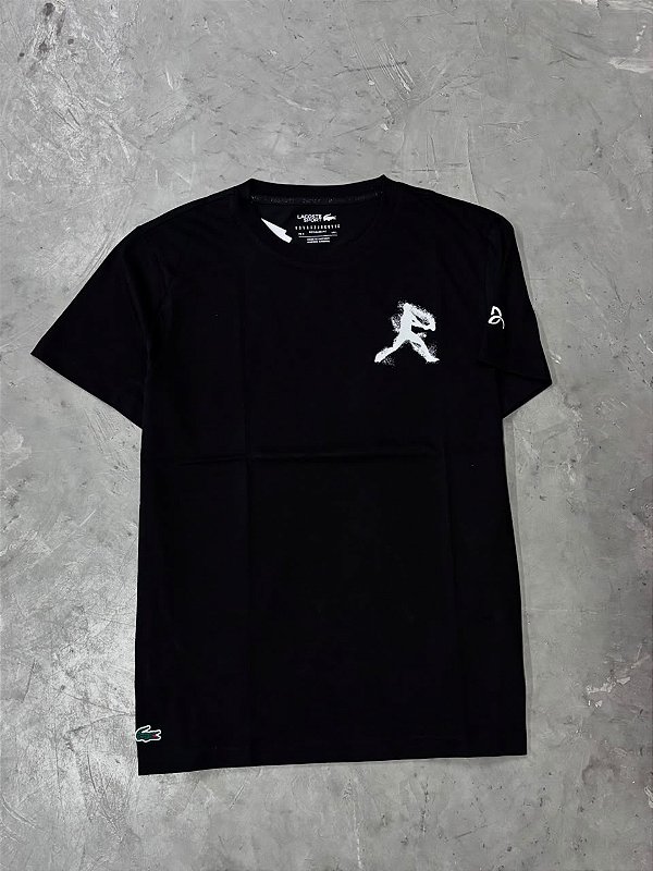 Camiseta Lacoste Novak Djokovic Preta 2026