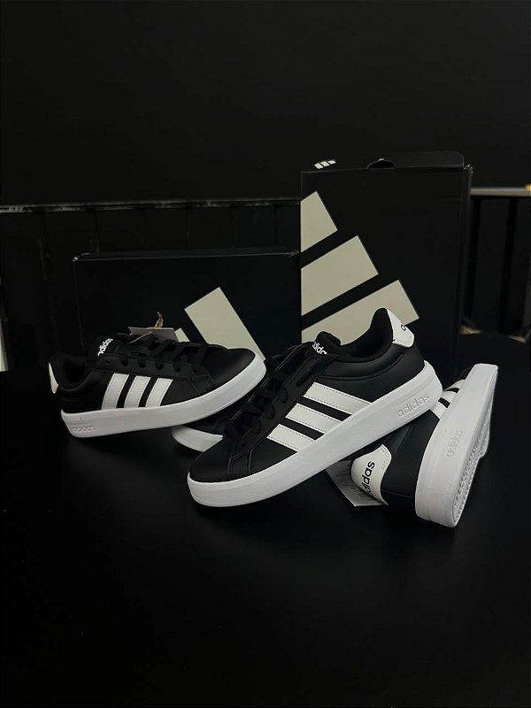 TÊNIS ADIDAS GRAND COURT BASE 3.0 (BLACK/WHITE)