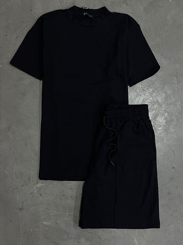 CONJUNTO PADRÃO ZARA TEXURIZADO (PRETO)