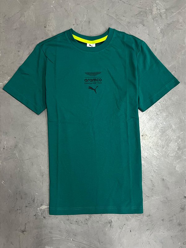 Camiseta PUMA x ASTON MARTIN ARAMCO F1® TEAM Essentials (VERDE)