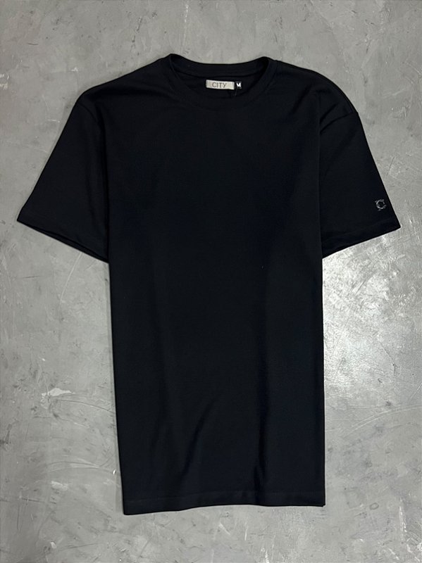 CAMISETA BASIC PRETA CITY DENNIN
