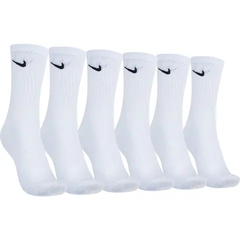 Meia Nike Everyday Lightweight Masculina (3 Pares) - BRANCO