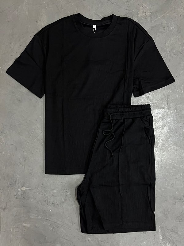 CONJUNTO PADRÃO ZARA DE CALOR MODELO GOLA NORMAL(PRETA)