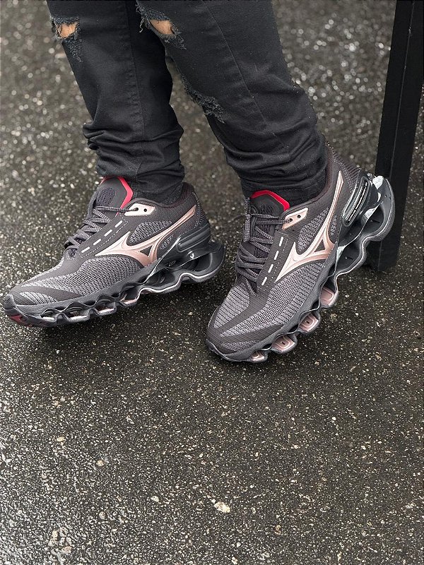 TENIS MIZUNO PROPHECY 15 - PRETO+ROSE