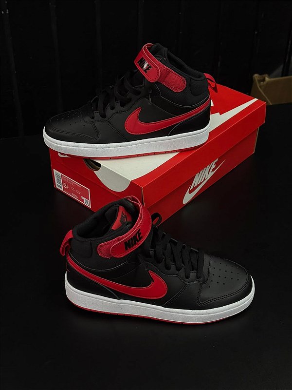 TÊNIS COURT BOROUGH MID 2 (ALL BLACK/RED)