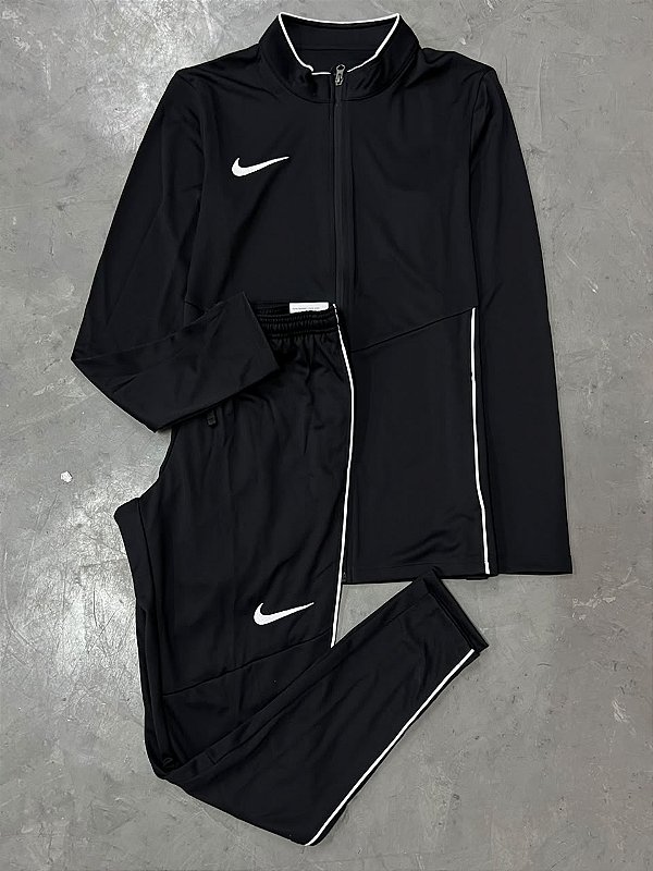 Conjunto Dri-FIT Nike Park 2026 (Preto/Branco)