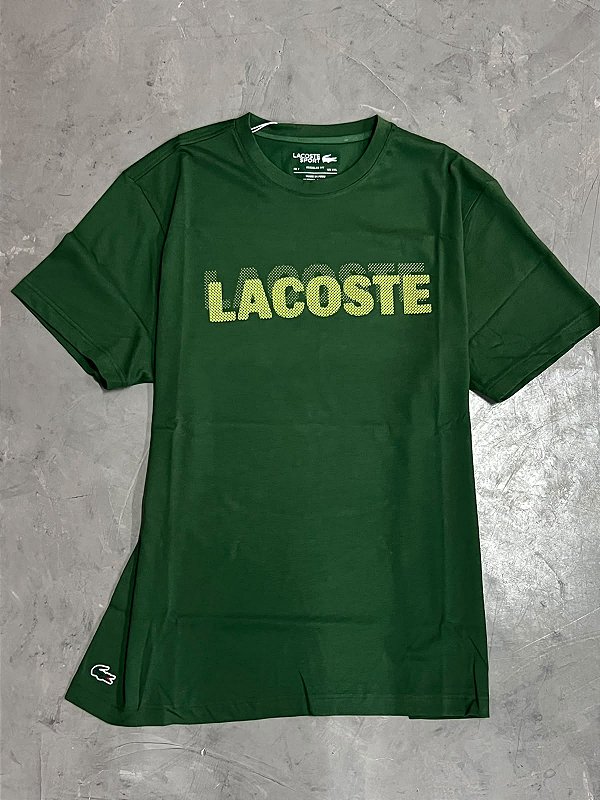 Camiseta Esportiva Ultra Dry com Estampa Gráfica (VERDE)