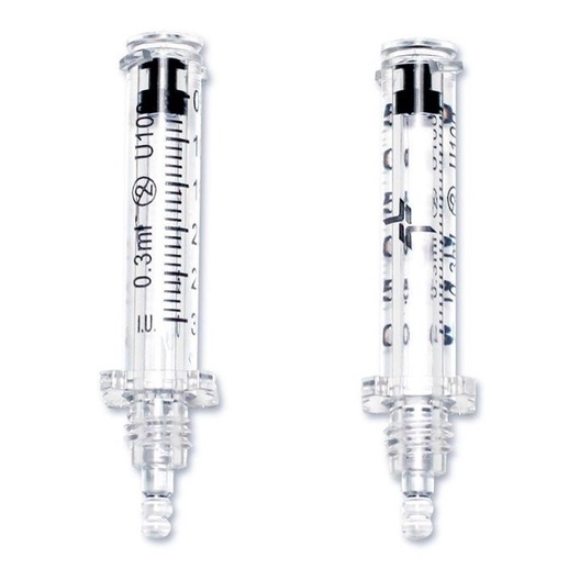 Kit com 5 Seringas 0,3 ml para Caneta Hyaluron Pen e 5 Transferidores