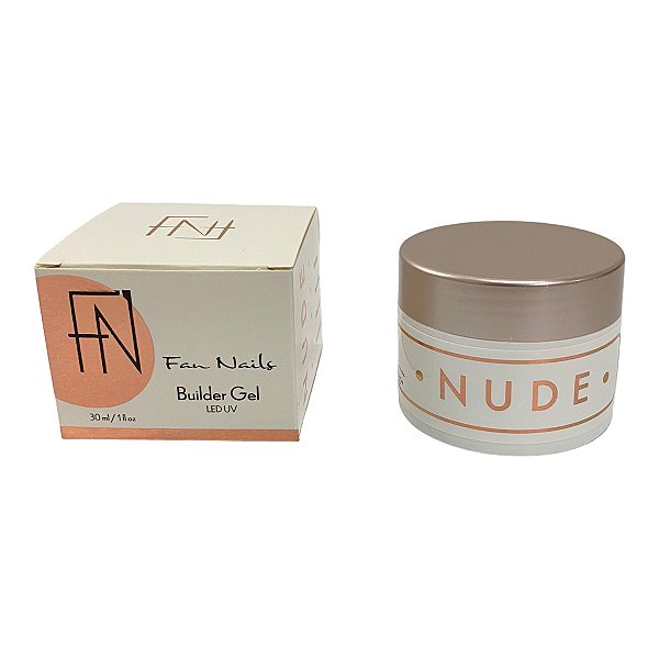 Gel Pink Nude Fan Nails - Builder Gel