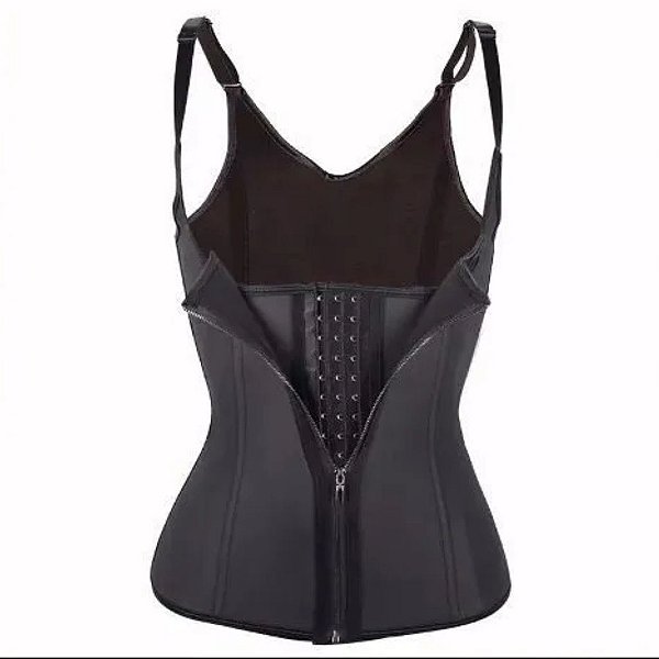 Cinta Ajustável Modeladora com Colete Abdominal Feminina - Tamanho P