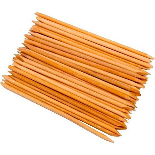 Palito de Unha Laranjeira Descartável - Pacote com 100 Unidades