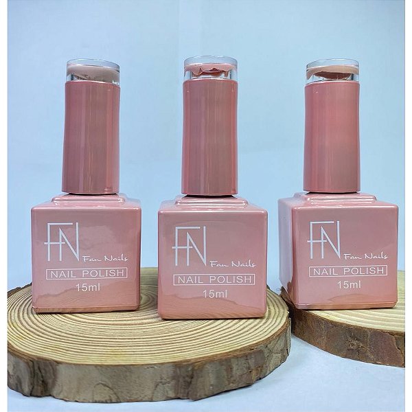 Esmaltes em Gel Fan Nails - Kit com 3 cores