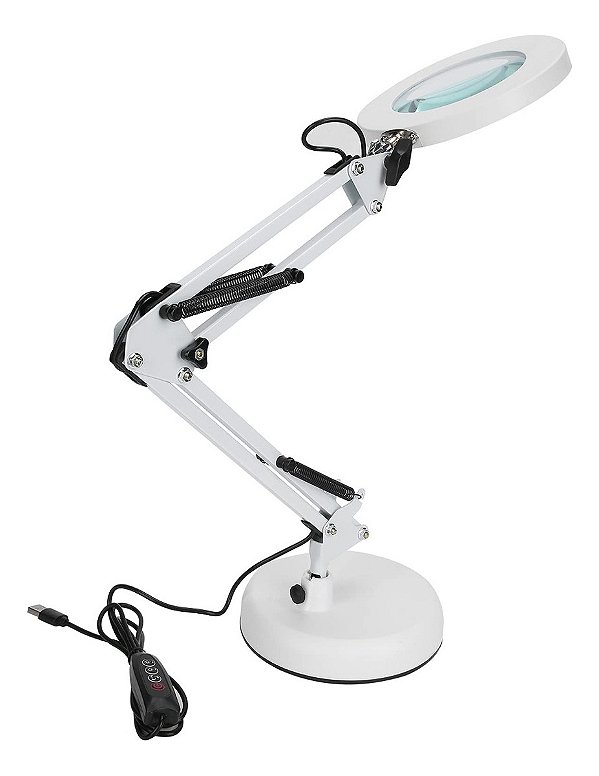 Luminária Lupa Led Estética Para Mesa 8x Zoom Profissional