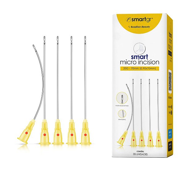 Smart Micro Incision 20G 70mm Caixa com 05 Unidades Smart GR