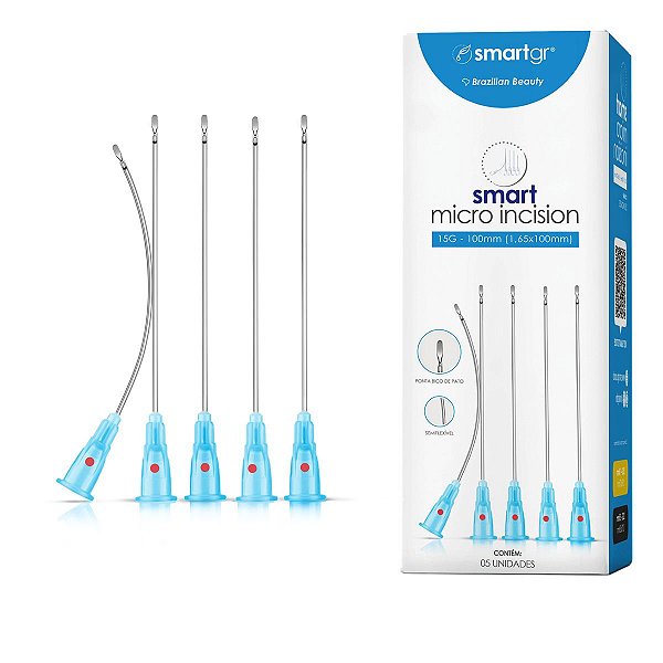 Smart Micro Incision 15G 100mm Caixa com 5 Unidades Smart GR