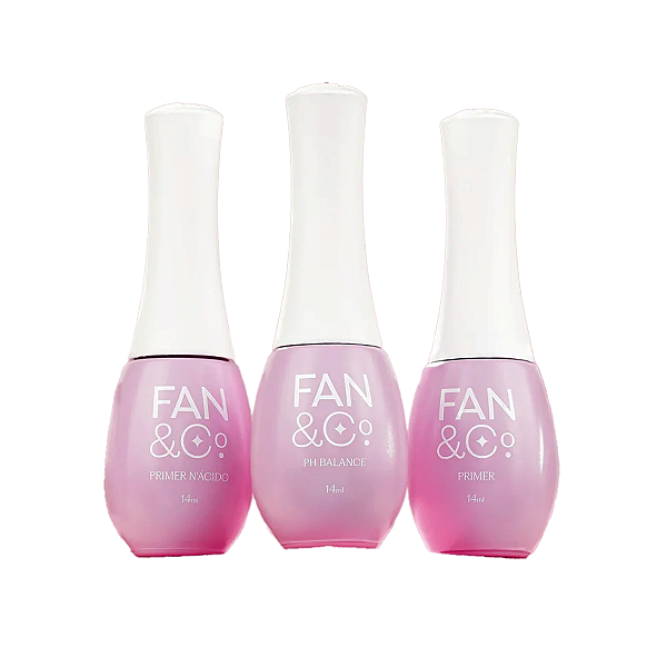 Preparadores de Esmalte Fan & Co - Ph Balance, Primer ou Primer N' Ácido