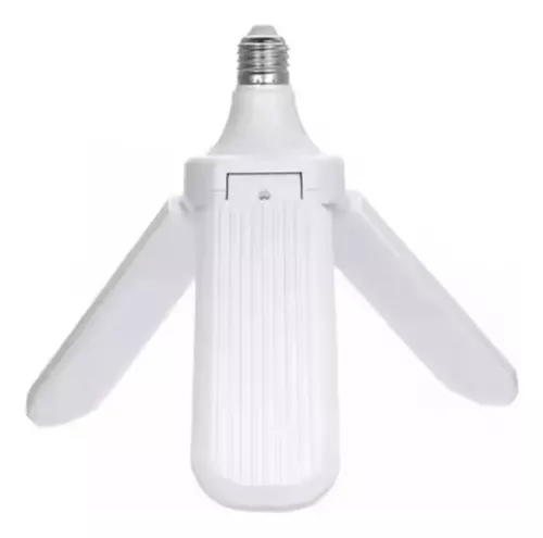 Lâmpada De Led Branco Potente 3 Pás Dobrável Ajustável 60w