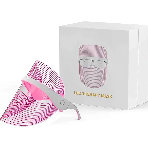 Máscara De Beleza Facial 3 Cores de Led