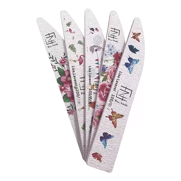 LIXA FACA COLORIDA  FAN NAILS - CAIXA 12 UNIDADES