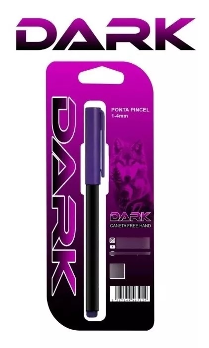 Caneta Free Hand Dark Roxa 1 mm