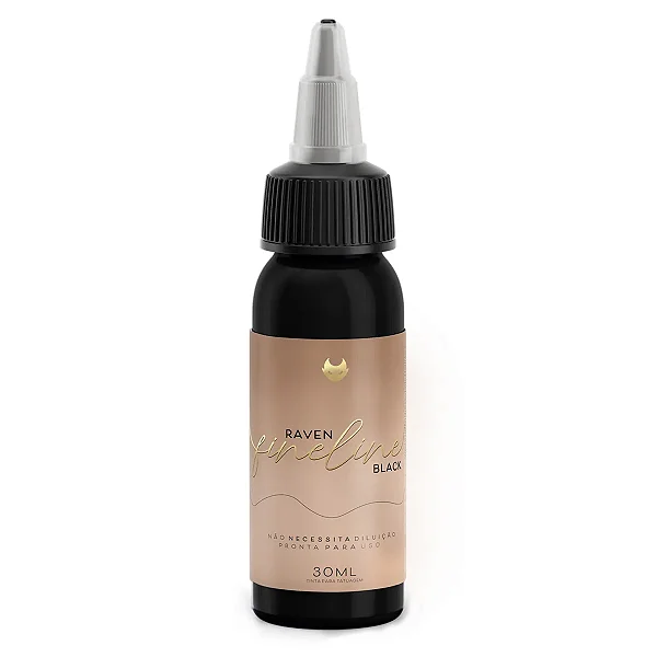 Tinta Raven Black Fine Line 30ml - Easy Glow