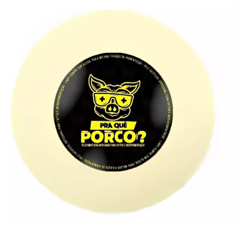 Pele Artificial Redonda 15cm Treino Tatuagem Pra Que Porco?