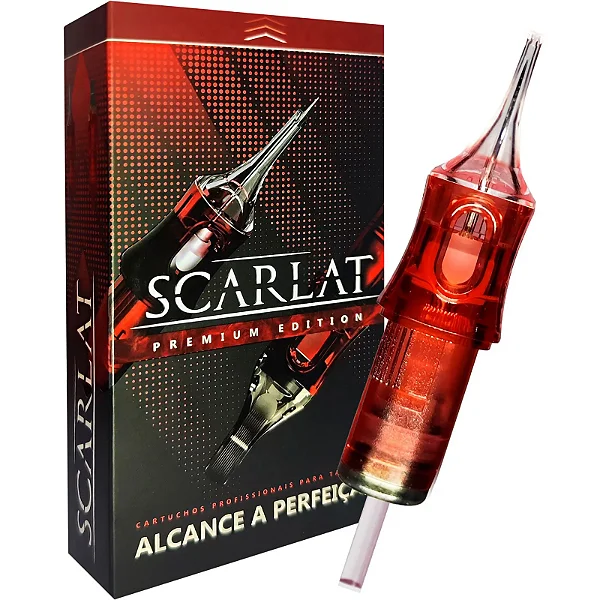 Cartucho Scarlat Premium RS Bucha - Round Shader RS - Caixa 20 Unidades