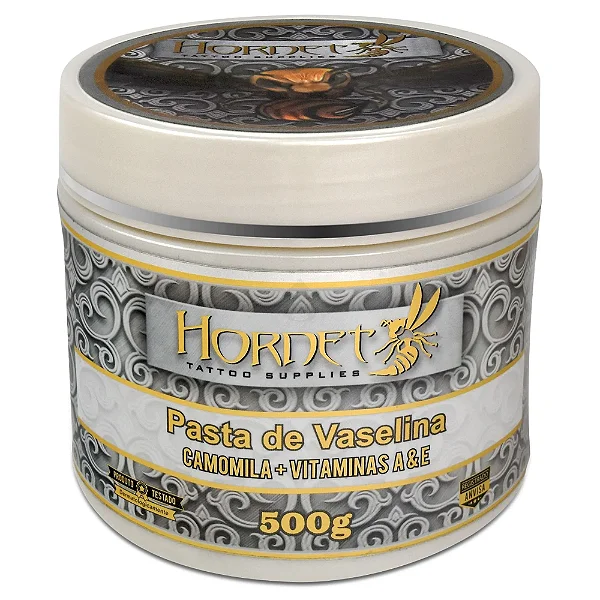 Vaselina Hornet Tattoo Com Camomila e Vitaminas 500g