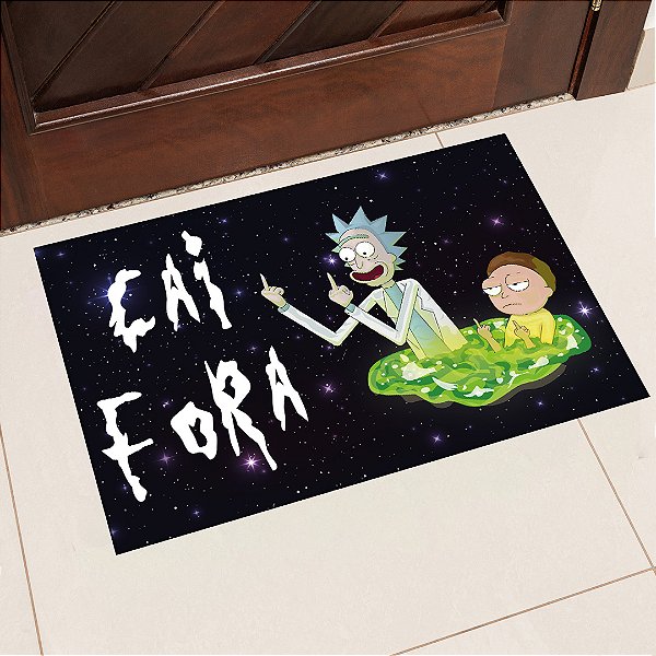 Tapete de Porta Estampa Rick and Morty 40x60