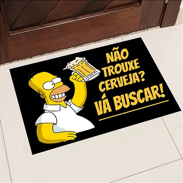 Tapete de Porta Não Trouxe Cerveja 40x60