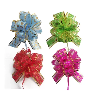 Laço Bola Organza Decorado Atacado