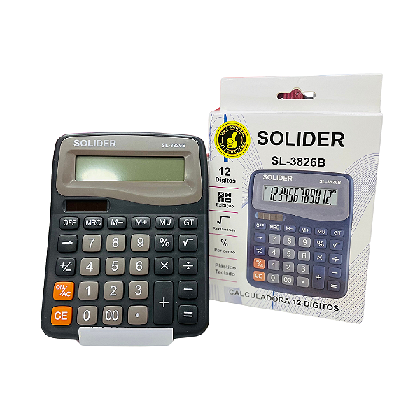 Calculadora Mesa Display Com 12 Dígitos
