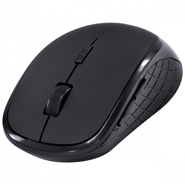 Mouse Sem Fio Wireless 2.4 GHZ Dynamic Silent 1600 DPI Clique Silencioso - Preto - SM200
