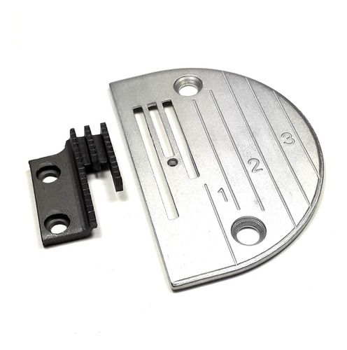 Chapa De Agulha 3 Carreiras Mais Dente Para Reta Industrial