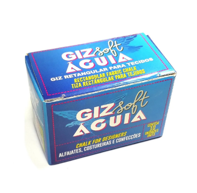 Giz Soft Águia Para Riscar Tecido Cores Diversas 10 Unidades