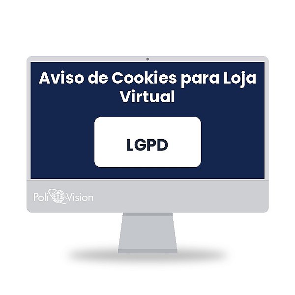 Aviso de Cookies (LGPD) para Loja Virtual