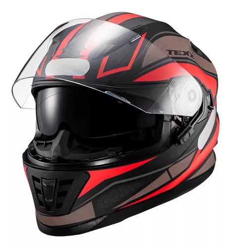 Capacete Texx Fechado Wing Broker Verm