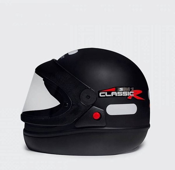 Capacete San Marino Classic Preto Fosco