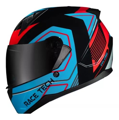 Race Tech Br Capacete Sector Exilio Blk/Blue/Red