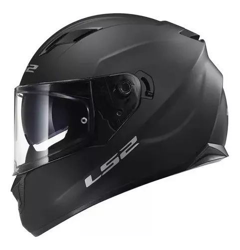 Capacete LS2 Fechado FF320 Stream Monocolor Preto Fosco
