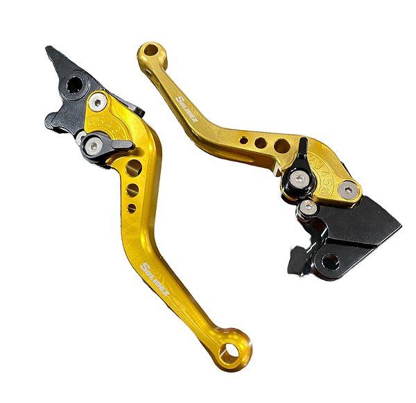 Manete Esportivo Solidez CB300 Com Regulagem Dourado