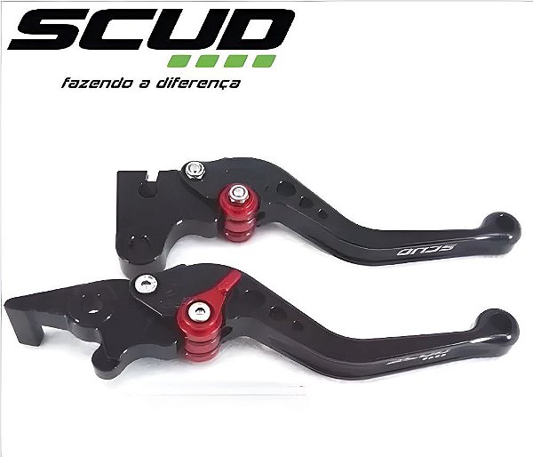 Manete Esportivo Titan 125 150 A Disco Preta Scud