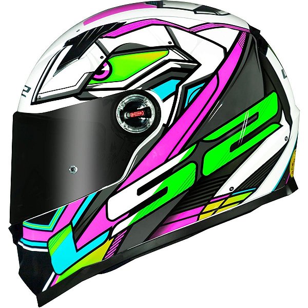 Capacete LS2 FF358 Xdron - Branco/Rosa
