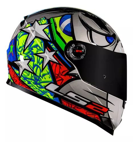 Capacete LS2 Ff358 Alex Barros Cinza
