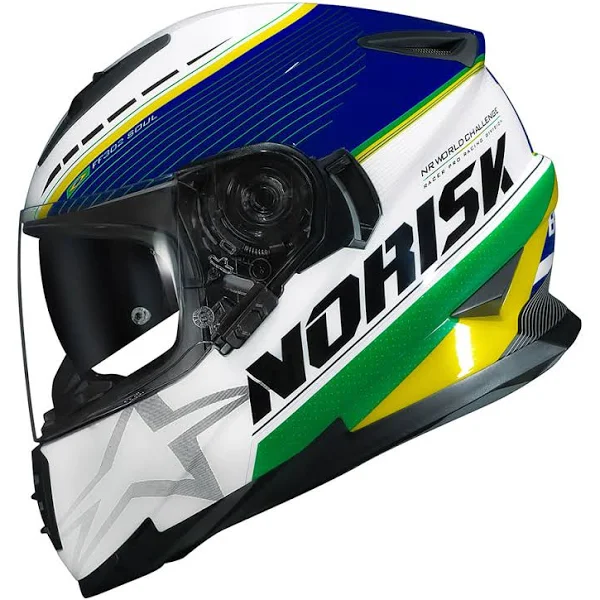 Capacete Norisk Ff302 Grand Prix Brazil