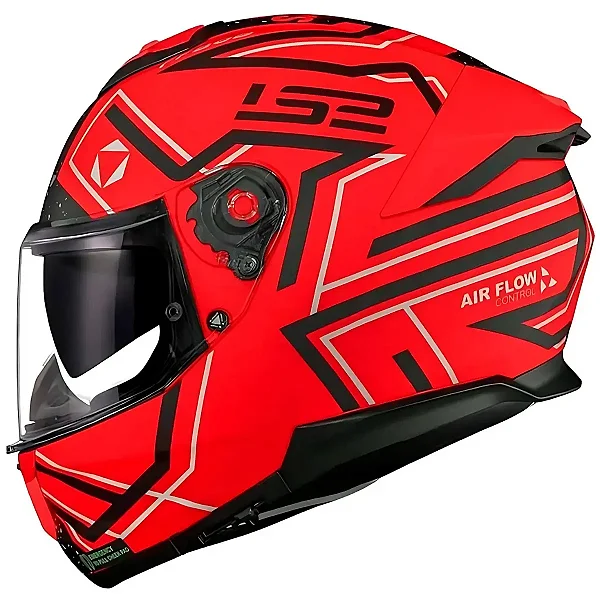 Capacete Ls2 Stream 2 Ff808 Maze Laranja Black