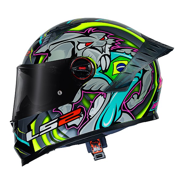 Capacete Ff358 Pro Alex  Barros Titanium