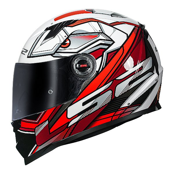Capacete LS2 FF358 Xdron Preto e Vermelho